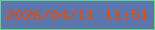 文字の大きさ：3、枠の色：60d786、背景の色：5c75ad、文字の色：e14c01 無料ブログパーツのブログ時計