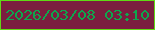 文字の大きさ：4、枠の色：60da15、背景の色：7b1e3f、文字の色：0da74d 無料ブログパーツのブログ時計
