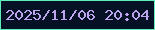 文字の大きさ：3、枠の色：60eebb、背景の色：061125、文字の色：bca4ee 無料ブログパーツのブログ時計