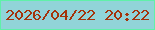 文字の大きさ：3、枠の色：60f0a9、背景の色：91d4d8、文字の色：a4340b 無料ブログパーツのブログ時計