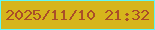 文字の大きさ：1、枠の色：60f8f7、背景の色：d6b51c、文字の色：aa4e28 無料ブログパーツのブログ時計