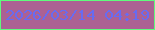 文字の大きさ：3、枠の色：60fb7d、背景の色：ac6193、文字の色：686bf1 無料ブログパーツのブログ時計