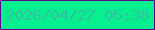 文字の大きさ：2、枠の色：61048c、背景の色：06f18e、文字の色：34bfa3 無料ブログパーツのブログ時計