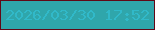 文字の大きさ：3、枠の色：610816、背景の色：2fa6ab、文字の色：31b9c9 無料ブログパーツのブログ時計