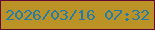 文字の大きさ：5、枠の色：610930、背景の色：ba9226、文字の色：267ca8 無料ブログパーツのブログ時計
