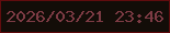 文字の大きさ：3、枠の色：610c0e、背景の色：130d08、文字の色：7d3b44 無料ブログパーツのブログ時計