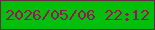 文字の大きさ：2、枠の色：612f40、背景の色：01bf0c、文字の色：961653 無料ブログパーツのブログ時計