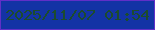 文字の大きさ：5、枠の色：612fc7、背景の色：1333a5、文字の色：1c4b2e 無料ブログパーツのブログ時計