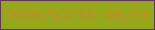 文字の大きさ：3、枠の色：613853、背景の色：95a81b、文字の色：c78a2b 無料ブログパーツのブログ時計