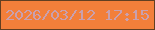 文字の大きさ：2、枠の色：613f21、背景の色：f27f3a、文字の色：c9a0af 無料ブログパーツのブログ時計