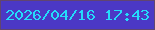 文字の大きさ：4、枠の色：614570、背景の色：4b38c5、文字の色：24dbfb 無料ブログパーツのブログ時計