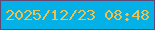文字の大きさ：1、枠の色：614975、背景の色：03b1e7、文字の色：f0c04d 無料ブログパーツのブログ時計