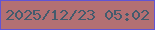 文字の大きさ：1、枠の色：6154d4、背景の色：b37073、文字の色：445b6d 無料ブログパーツのブログ時計