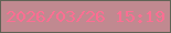 文字の大きさ：1、枠の色：616355、背景の色：c18990、文字の色：fd6e93 無料ブログパーツのブログ時計