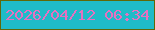 文字の大きさ：5、枠の色：616707、背景の色：1fbbc8、文字の色：e571c0 無料ブログパーツのブログ時計