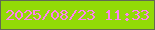 文字の大きさ：5、枠の色：616b51、背景の色：92da07、文字の色：fd81ef 無料ブログパーツのブログ時計