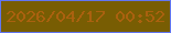 文字の大きさ：2、枠の色：6175f0、背景の色：785d03、文字の色：aa610f 無料ブログパーツのブログ時計