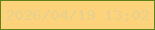 文字の大きさ：5、枠の色：61811b、背景の色：fcd37a、文字の色：e7cf8e 無料ブログパーツのブログ時計