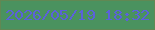 文字の大きさ：2、枠の色：618853、背景の色：4a925f、文字の色：5b61db 無料ブログパーツのブログ時計