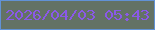 文字の大きさ：4、枠の色：6192d6、背景の色：637265、文字の色：8a59e8 無料ブログパーツのブログ時計