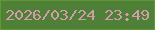 文字の大きさ：3、枠の色：619834、背景の色：4f8038、文字の色：d49ca8 無料ブログパーツのブログ時計