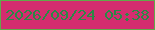 文字の大きさ：1、枠の色：61a94a、背景の色：d42c6f、文字の色：2a8946 無料ブログパーツのブログ時計