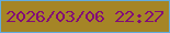 文字の大きさ：1、枠の色：61abe0、背景の色：a58526、文字の色：830b77 無料ブログパーツのブログ時計