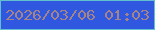 文字の大きさ：1、枠の色：61bfd0、背景の色：2f57e0、文字の色：a68386 無料ブログパーツのブログ時計