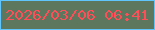 文字の大きさ：1、枠の色：61c5fd、背景の色：5d775f、文字の色：ff4e57 無料ブログパーツのブログ時計
