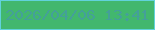 文字の大きさ：1、枠の色：61d2db、背景の色：42b76e、文字の色：44a099 無料ブログパーツのブログ時計