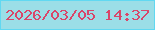 文字の大きさ：4、枠の色：61d8f1、背景の色：9bdee7、文字の色：d94669 無料ブログパーツのブログ時計