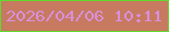 文字の大きさ：3、枠の色：61d930、背景の色：c77a5f、文字の色：d890dd 無料ブログパーツのブログ時計