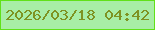 文字の大きさ：1、枠の色：61e119、背景の色：a8eea6、文字の色：7e9322 無料ブログパーツのブログ時計