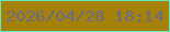 文字の大きさ：5、枠の色：61eabc、背景の色：a5810a、文字の色：686c85 無料ブログパーツのブログ時計