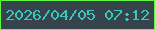 文字の大きさ：3、枠の色：61f73d、背景の色：35444a、文字の色：3bc7be 無料ブログパーツのブログ時計
