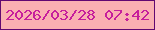文字の大きさ：4、枠の色：620871、背景の色：fab0b2、文字の色：c61f9c 無料ブログパーツのブログ時計
