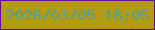 文字の大きさ：2、枠の色：62108f、背景の色：b39a0f、文字の色：4aa1a4 無料ブログパーツのブログ時計