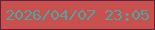 文字の大きさ：3、枠の色：622039、背景の色：c85150、文字の色：4ea3a3 無料ブログパーツのブログ時計