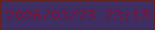 文字の大きさ：2、枠の色：622322、背景の色：3f2e62、文字の色：7a1338 無料ブログパーツのブログ時計