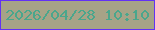 文字の大きさ：2、枠の色：6232f4、背景の色：a6a387、文字の色：4aa68c 無料ブログパーツのブログ時計