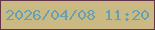 文字の大きさ：5、枠の色：623448、背景の色：cab983、文字の色：65a1b2 無料ブログパーツのブログ時計