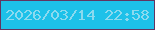 文字の大きさ：5、枠の色：623561、背景の色：1dc1e9、文字の色：8bdaef 無料ブログパーツのブログ時計