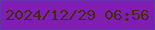 文字の大きさ：4、枠の色：6235ae、背景の色：801db3、文字の色：442b0f 無料ブログパーツのブログ時計