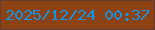 文字の大きさ：4、枠の色：623d33、背景の色：8d4213、文字の色：1493e7 無料ブログパーツのブログ時計