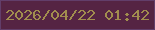 文字の大きさ：4、枠の色：623e6a、背景の色：552443、文字の色：a18d4e 無料ブログパーツのブログ時計