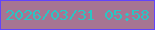 文字の大きさ：5、枠の色：6244fb、背景の色：a67592、文字の色：2ac5c4 無料ブログパーツのブログ時計