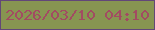 文字の大きさ：1、枠の色：624778、背景の色：879551、文字の色：a24b62 無料ブログパーツのブログ時計