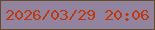 文字の大きさ：2、枠の色：624b2a、背景の色：92839e、文字の色：be390d 無料ブログパーツのブログ時計