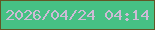 文字の大きさ：2、枠の色：625725、背景の色：46c184、文字の色：cdbbd6 無料ブログパーツのブログ時計