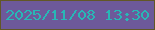 文字の大きさ：1、枠の色：625726、背景の色：6d599a、文字の色：28b7b6 無料ブログパーツのブログ時計